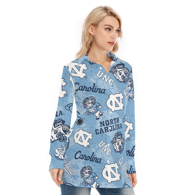 North Carolina Chapel Hill Tar Heels Women's Long Shirt - ACC football apparel varsity sportswear product image 2.0