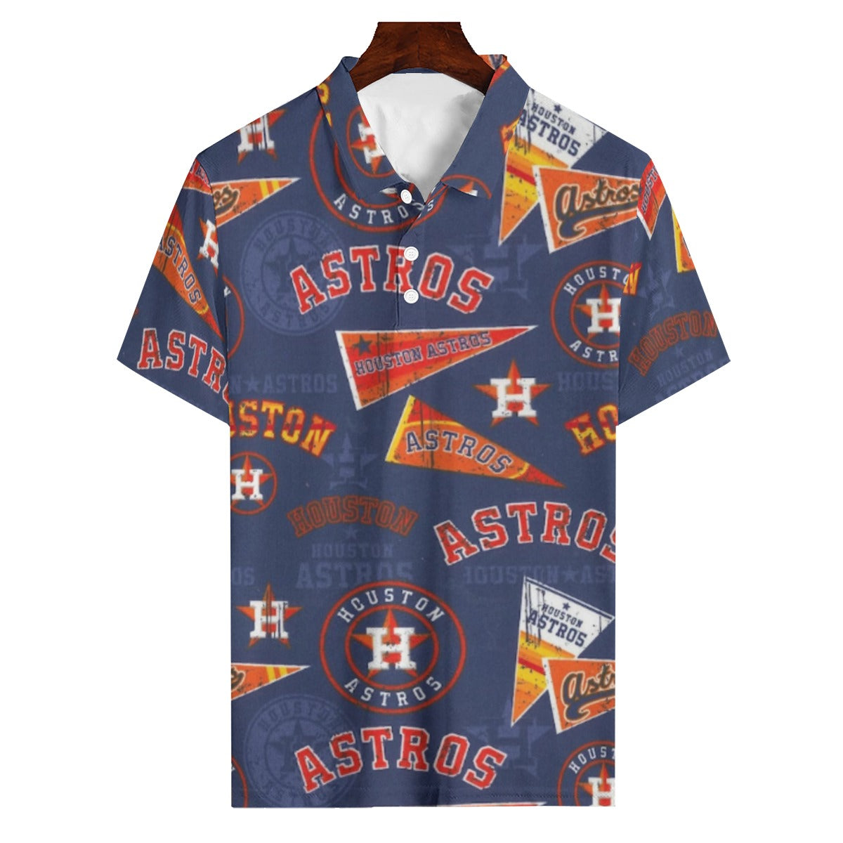 Houston Astros Men's Polo Shirt | 180GSM houston astros baseball fan apparel game day outfit