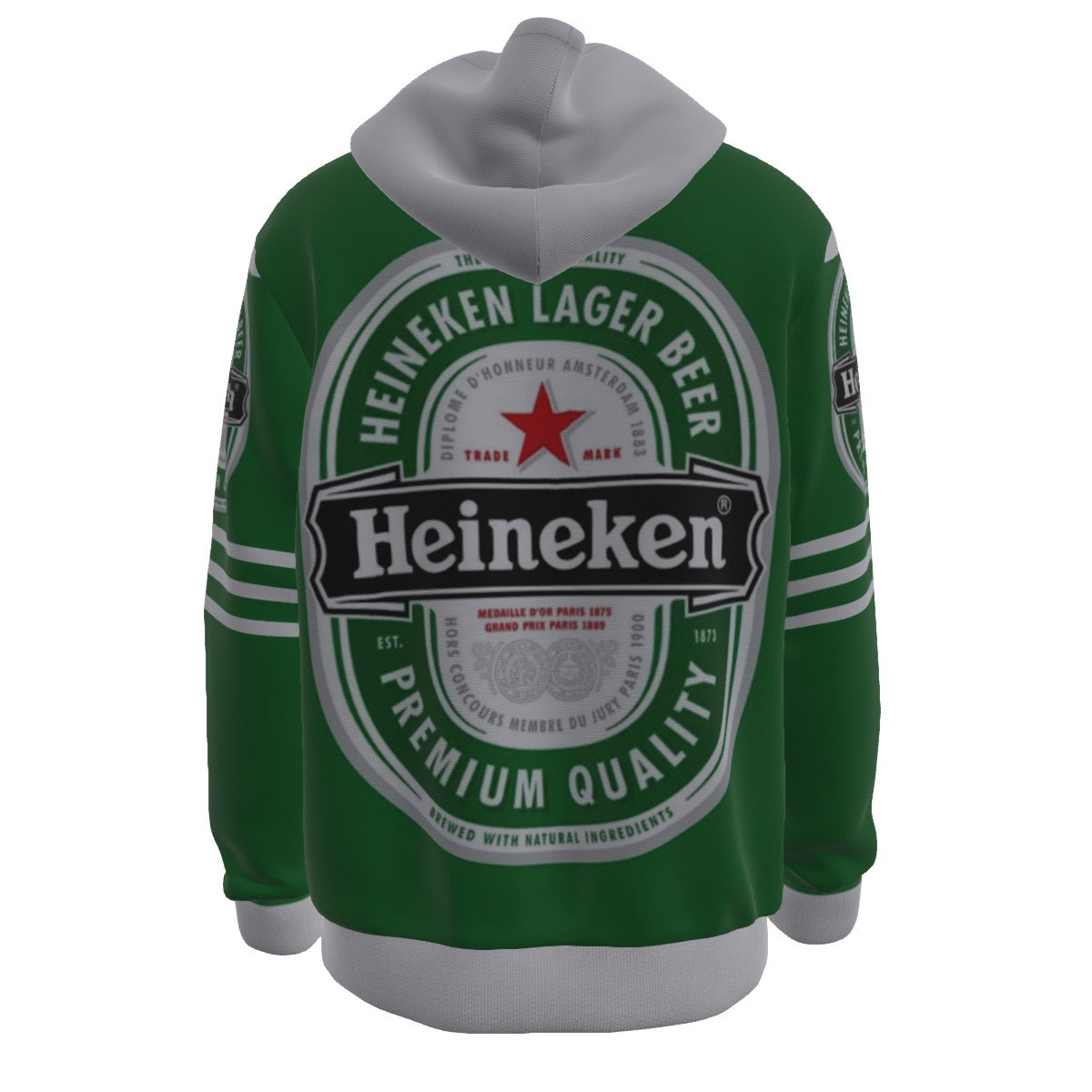 Vintage European Lager Hoodie – Green Premium 90s Streetwear Sweatshirt
