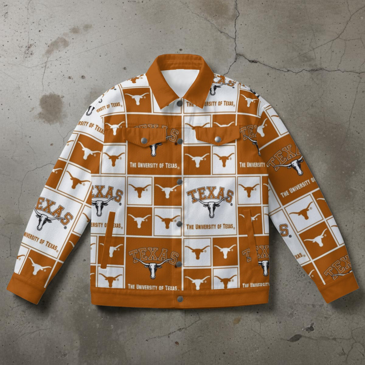 Texas at Austin - Longhorns Unisex Collared Jacket – nfl fan apparel, game day outfit, image 1.0