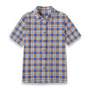 florida gators tartan plaid blue orange women's shirt | 125gsm cotton women tartan plaid game day shirt