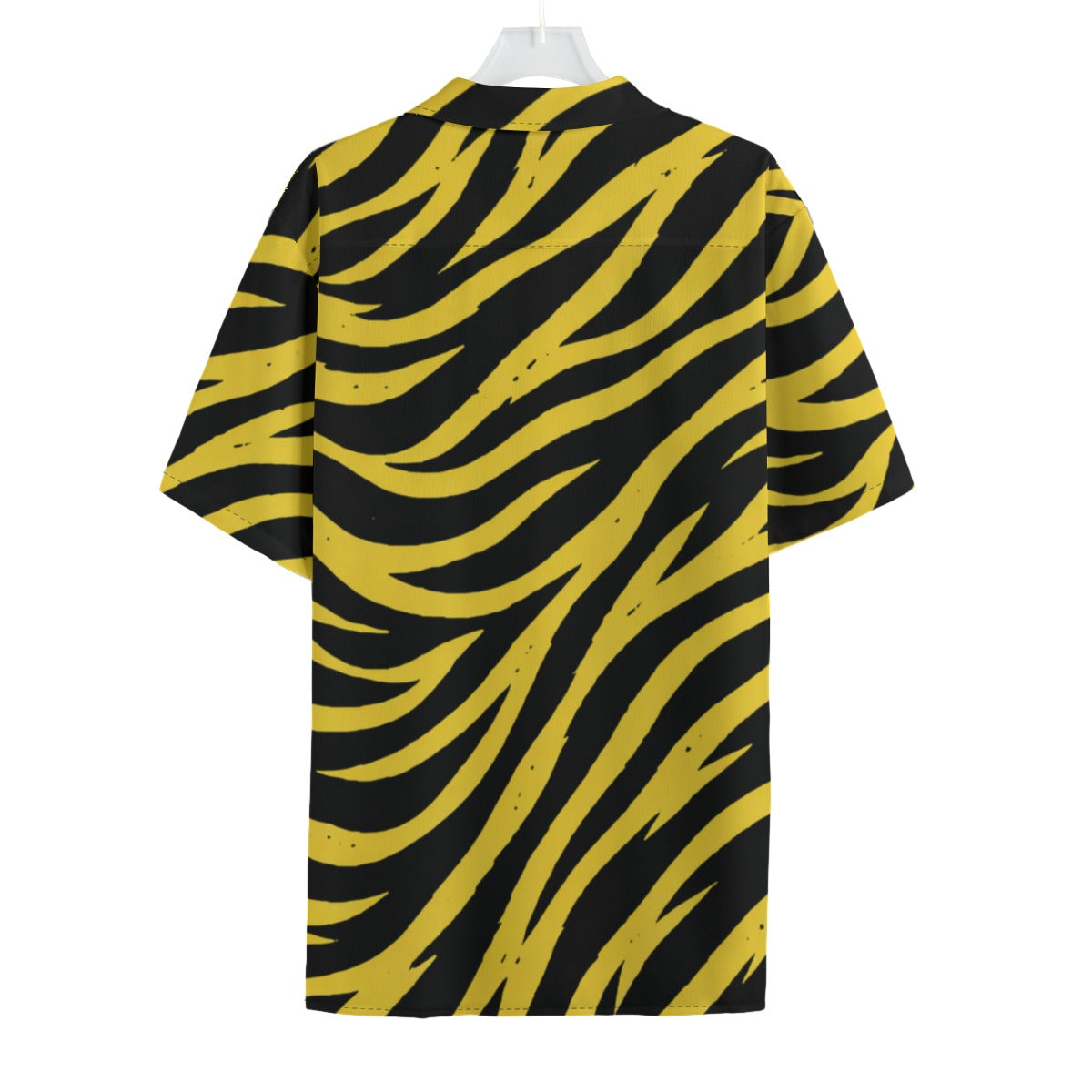 White Smoke Pittsburgh Football Yellow Black Zebra Men's Hawaiian Shirt
