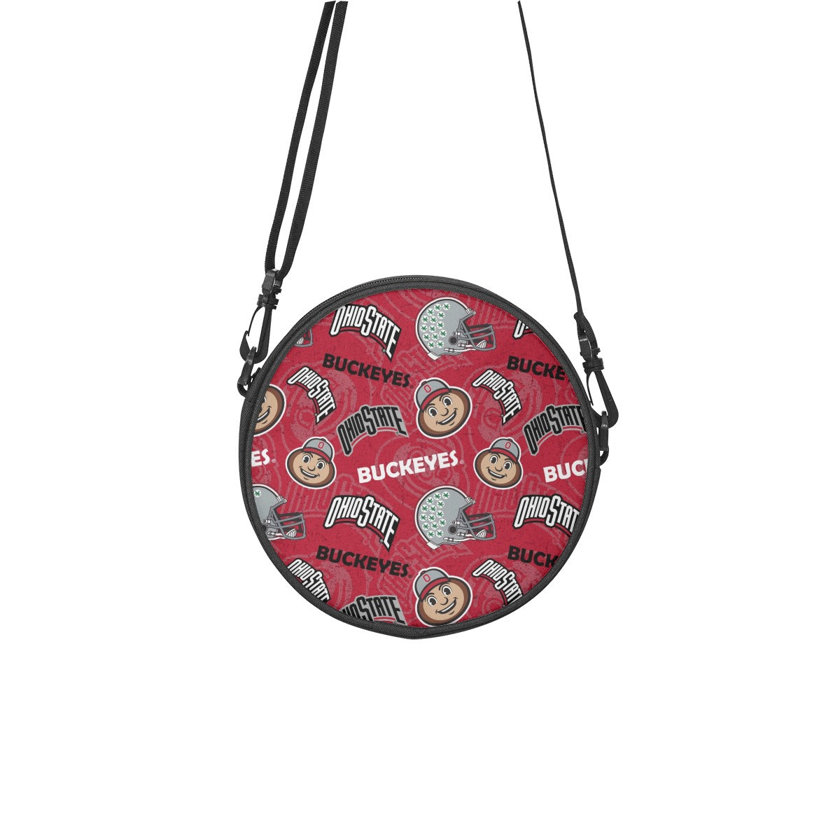 Ohio State - Buckeyes Round Satchel Bags White game day varsity apparel