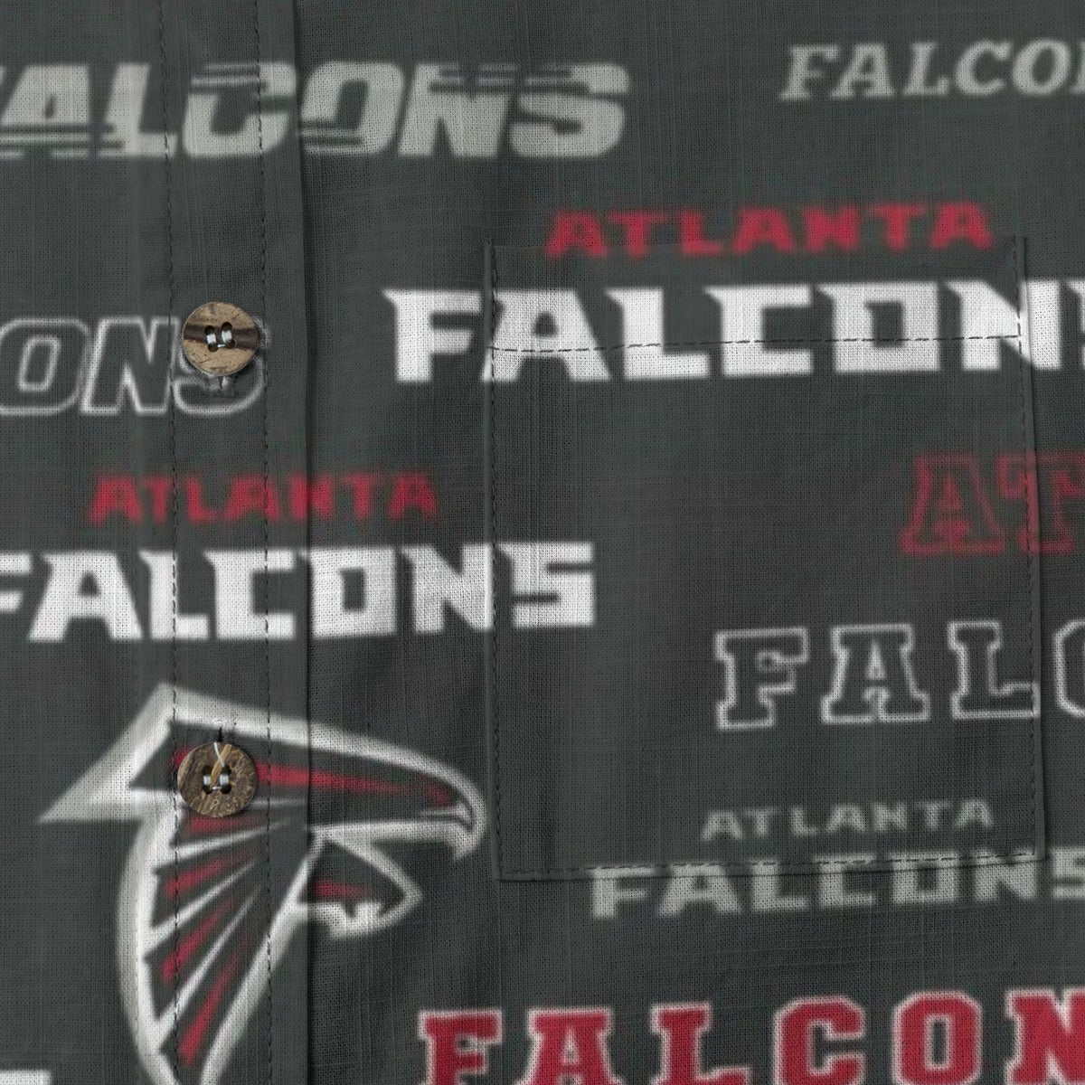atlanta-falcons-childrens-shirt-with-pocket-125gsm-cotton red black football outfit detail