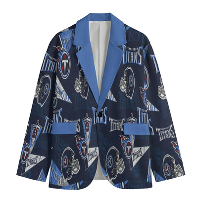 Tennessee football style blazer – navy game day streetwear jacket