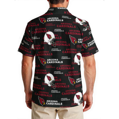 arizona-cardinals-mens-hawaiian-shirt-150gsm red white football outfit detail