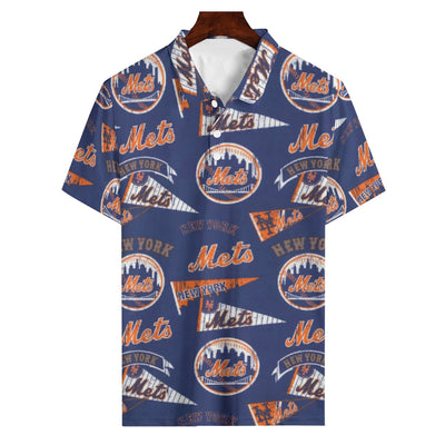 New York Mets Men's Polo Shirt | 180GSM new york mets baseball fan apparel city game day outfit