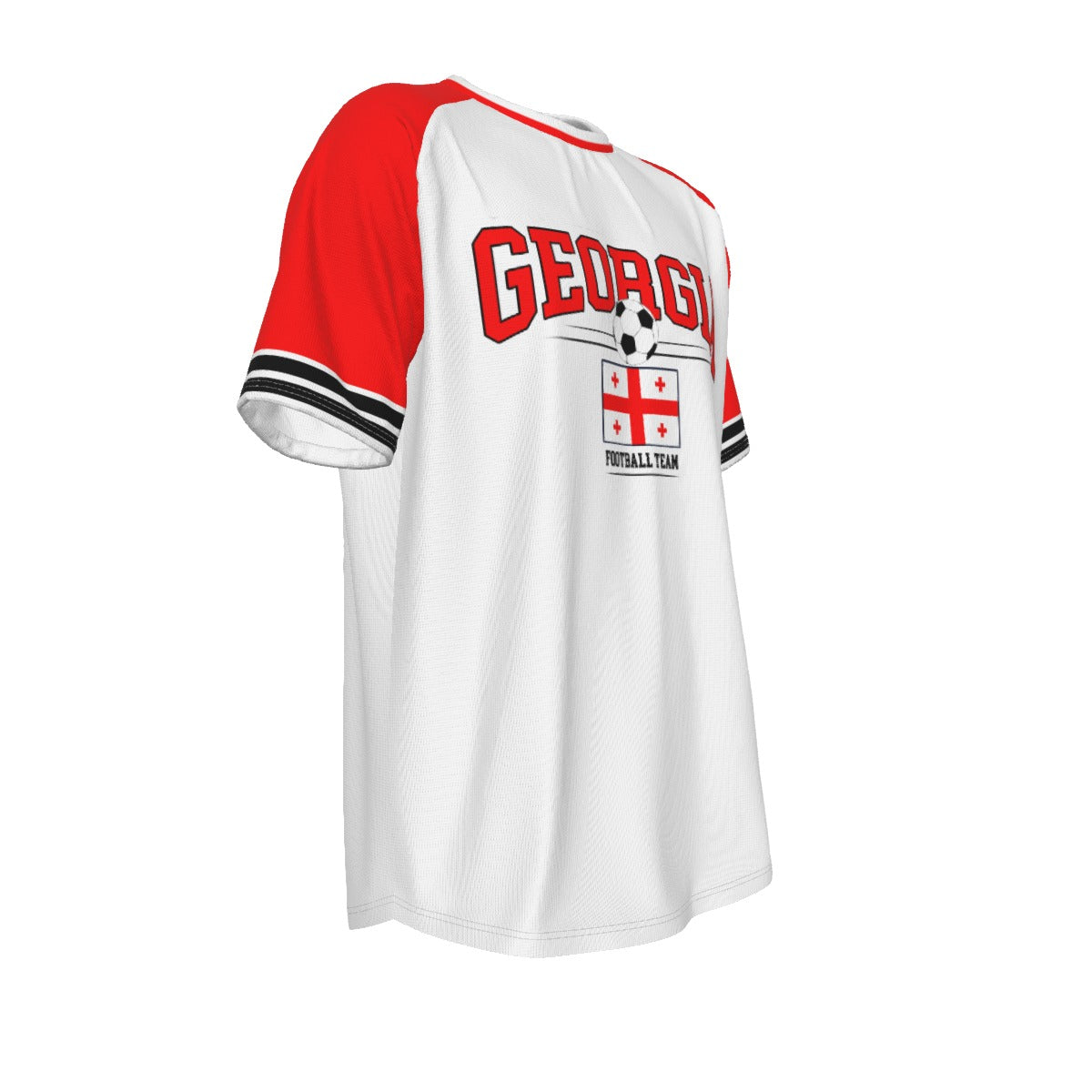 White Smoke Georgia Soccer Fan T-Shirt – Vintage Georgia Football Shirt Retro Georgian National Team Style | Classic Georgia Soccer Tee