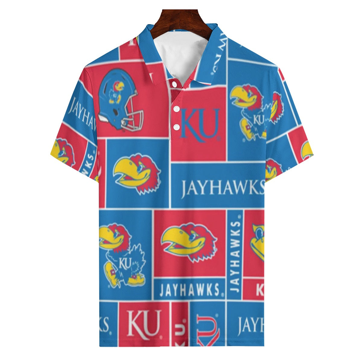 Kansas Jayhawks Polo Shirt | 180GSM varsity sportswear product image 1.0