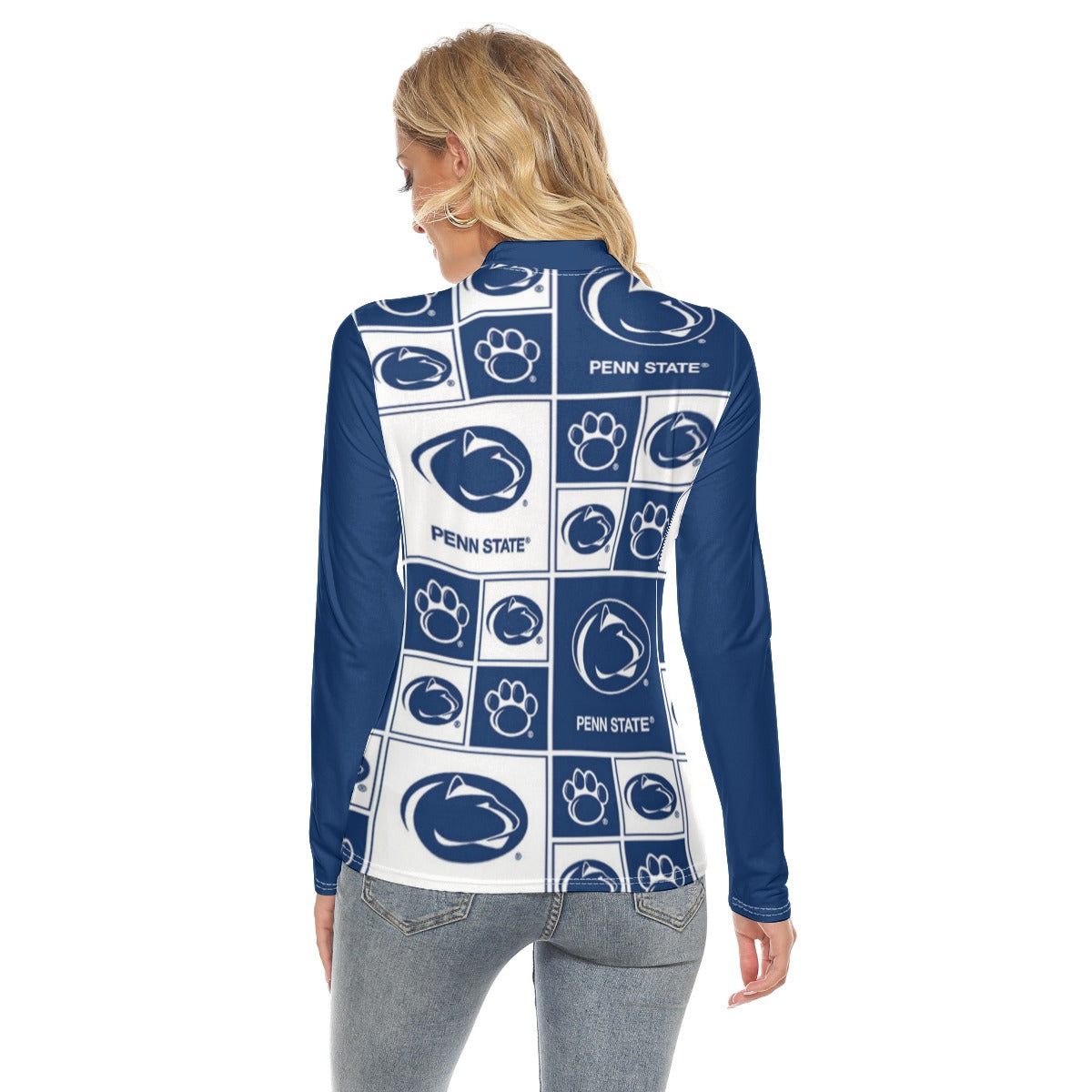 Penn State - Nittany Lions Women's Stretchable Turtleneck Top White varsity sports apparel
