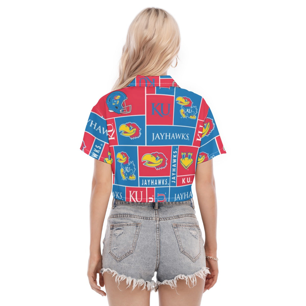 Kansas Jayhawks Women's Cropped Shirt varsity sportswear product image 4.0