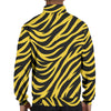 White Smoke Pittsburgh Football Yellow Black Zebra Men’s Hidden Half-Zip Placket Hoodie – Game Day Streetwear
