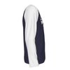 Lavender New York Baseball Raglan Long Sleeve Shirt – Navy Blue and White Athletic Varsity Design Est. 1903