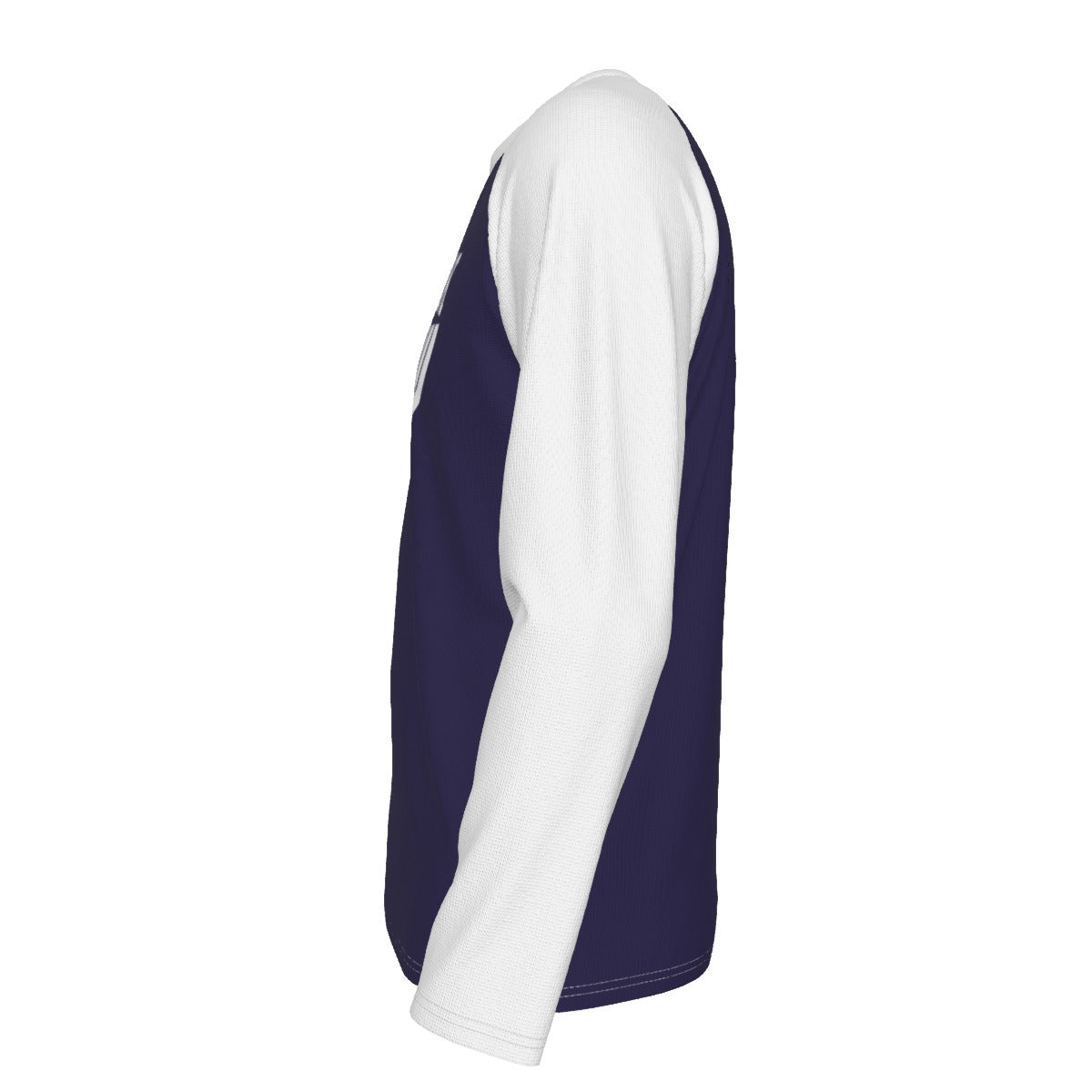 New York Baseball Raglan Long Sleeve Shirt – Navy and White Varsity Athletic Tee Class 1903