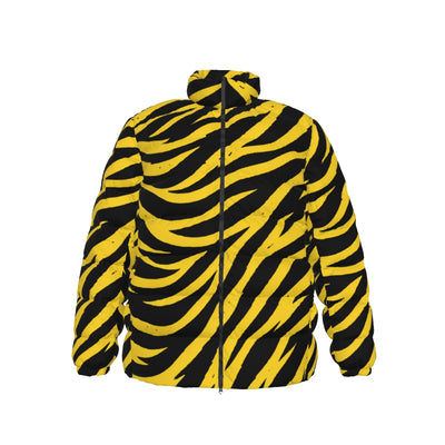 Pittsburgh football yellow black Stand collar slim down jacket – nfl fan apparel, nfl fan apparel, image 1.0