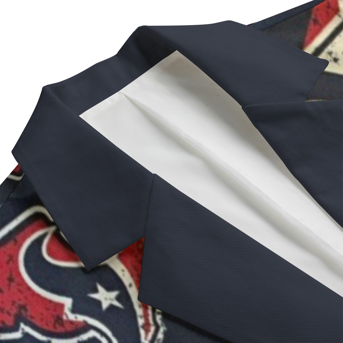 Houston football style navy blazer – game day streetwear jacket