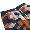 White Smoke Chicago Football Camo Sweatpants for Men – Navy Orange Game Day Lounge Pants