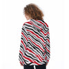 White Smoke Ohio State - Buckeyes Zebra Women's Pullover Hoodie
