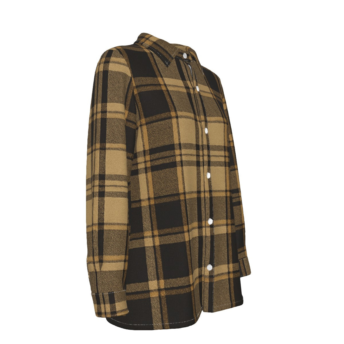 central florida knights tartan plaid black gold  women tartan plaid game day shirt