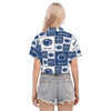 Penn State Nittany Lions Women's Cropped Shirt White varsity sports apparel