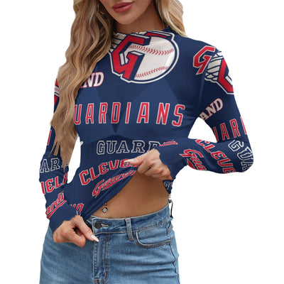 Cleveland Guardians Women's Mesh T-shirt cleveland guardians baseball fan apparel game day outfit