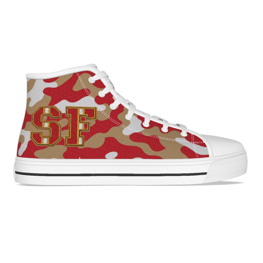 San Francisco Football Camo Kid's Canvas Shoes