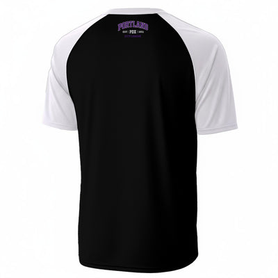 Black Portland PDX City League Graphic T-Shirt in Black and White – Varsity Streetwear Tee
