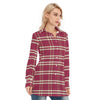 kansas jayhawks tartan plaid women shirt women tartan plaid game day fashion