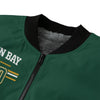 Dark Slate Gray Green Bay 920 Varsity Bomber Jacket – Urban Football Style Streetwear