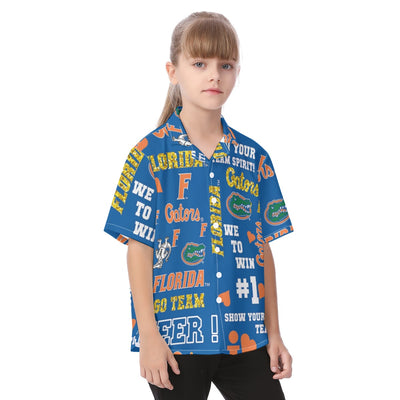 Florida Gators Kid's Hawaiian Vacation Shirt - college football fan apparel sportswear product image 2.0