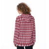 Alabama Crimson Tide Tartan Plaid Crimson White Women's Pullover Hoodie