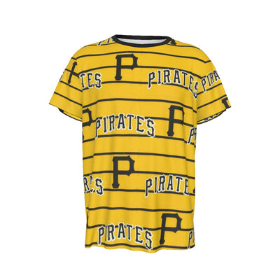 Pittsburgh Pirates Men's Round Neck Short Sleeve T-Shirt pittsburgh pirates baseball fan apparel game day outfit