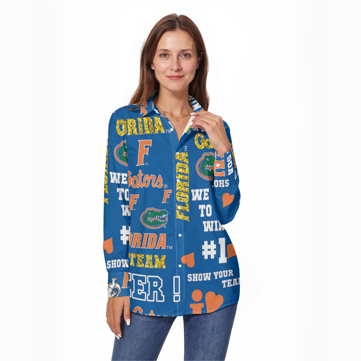Florida Gators Women's Long Sleeve Shirt - college football fan apparel sportswear product image 1.0