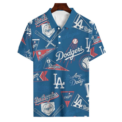 Los Angeles Dodgers Polo Shirt | 180GSM los angeles dodgers baseball fan apparel game day outfit