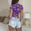 Louisiana Tigers Women's Slim-Fit T-shirt - Baton Rouge football tee varsity sportswear product image 2.0
