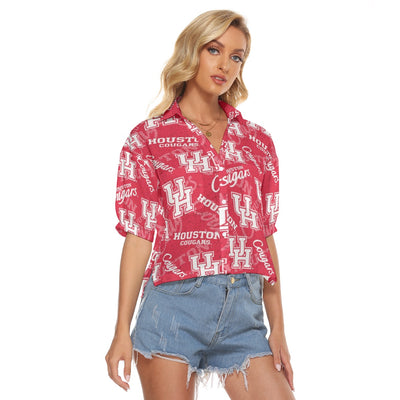 Houston Cougars Women's V-neck Shirts