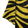 White Smoke Pittsburgh Football Yellow Black Zebra Men's Hawaiian Shirt