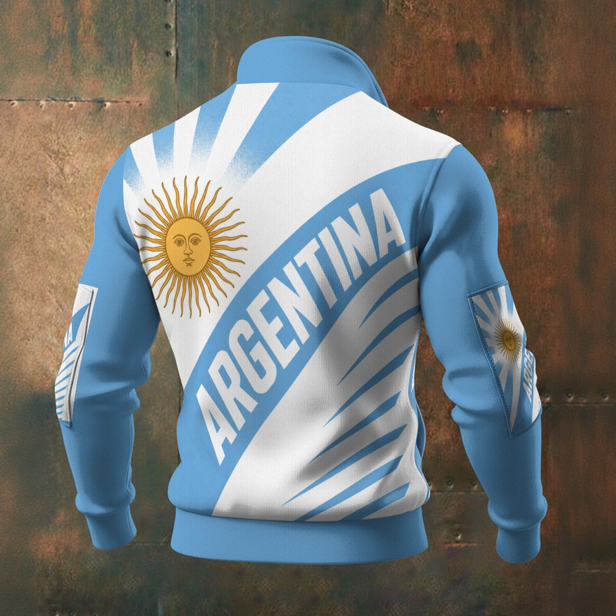 All-Over Print Men's Thick Knit Fleece Jacket