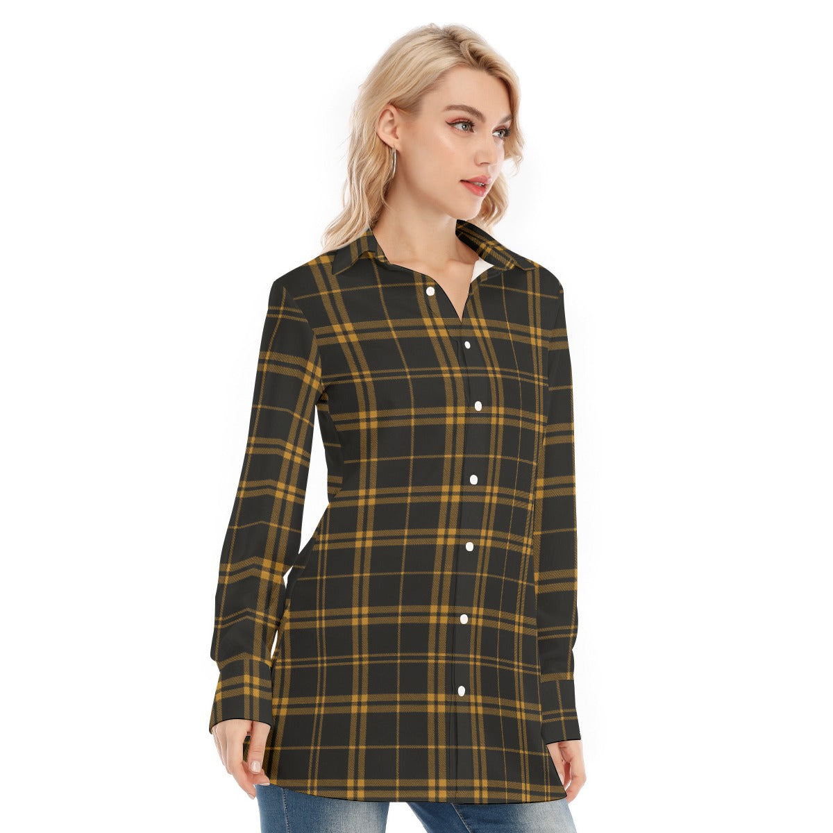 kansas jayhawks tartan plaid women shirt women tartan plaid game day fashion