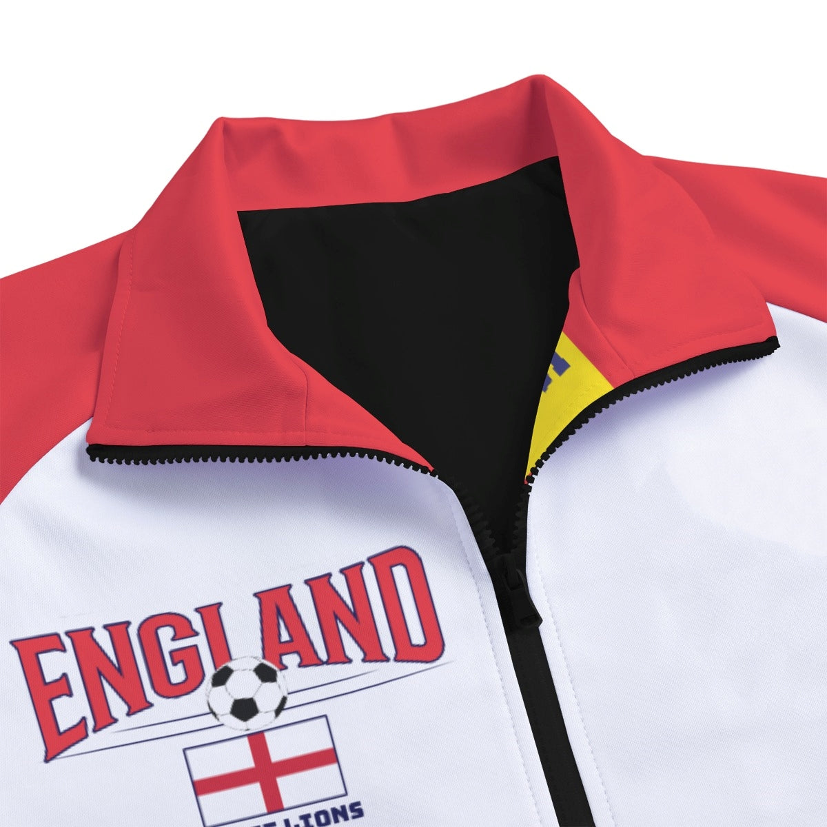 England Jacket Men Red White – Soccer Track Jacket for Game Day and Streetwear streetwear fashion product image 4