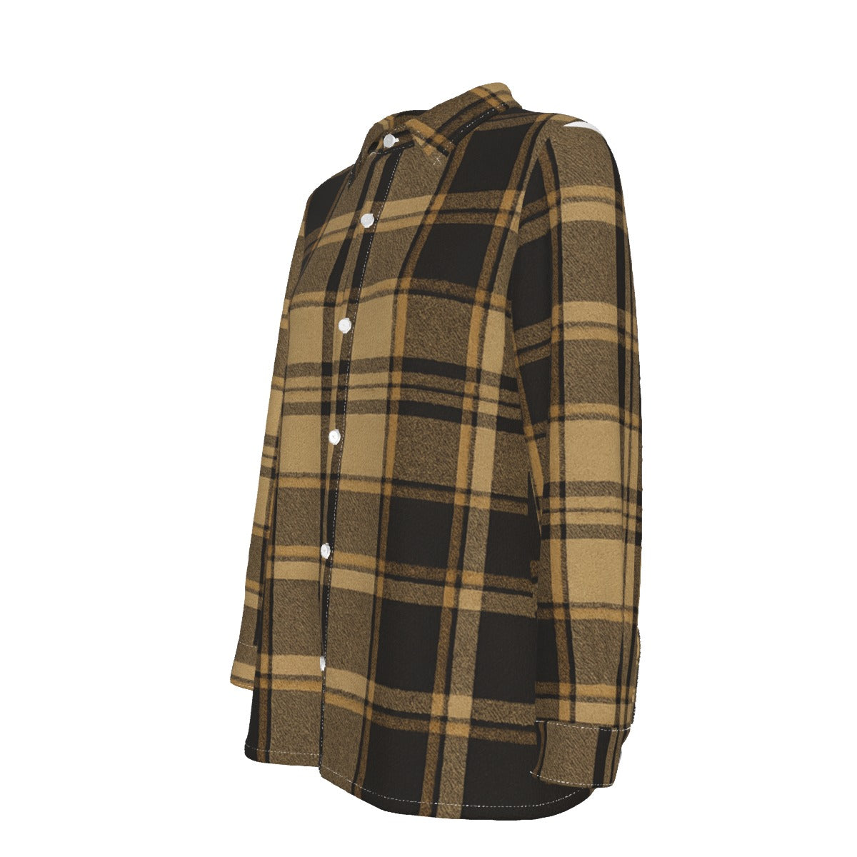 central florida knights tartan plaid black gold  women tartan plaid game day shirt