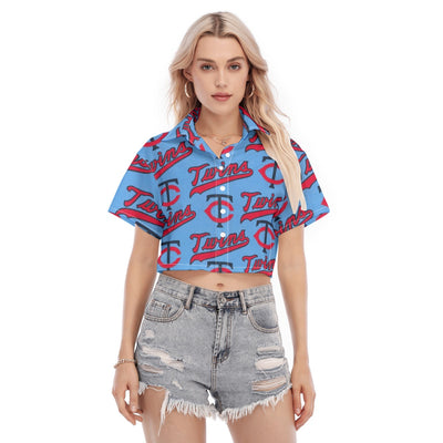 Minnesota Twins Women's Cropped Shirt minnesota twins baseball fan apparel game day outfit