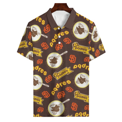 San Diego Padres Men's Polo Shirt | 180GSM san diego padres baseball fan apparel coastal game day outfit