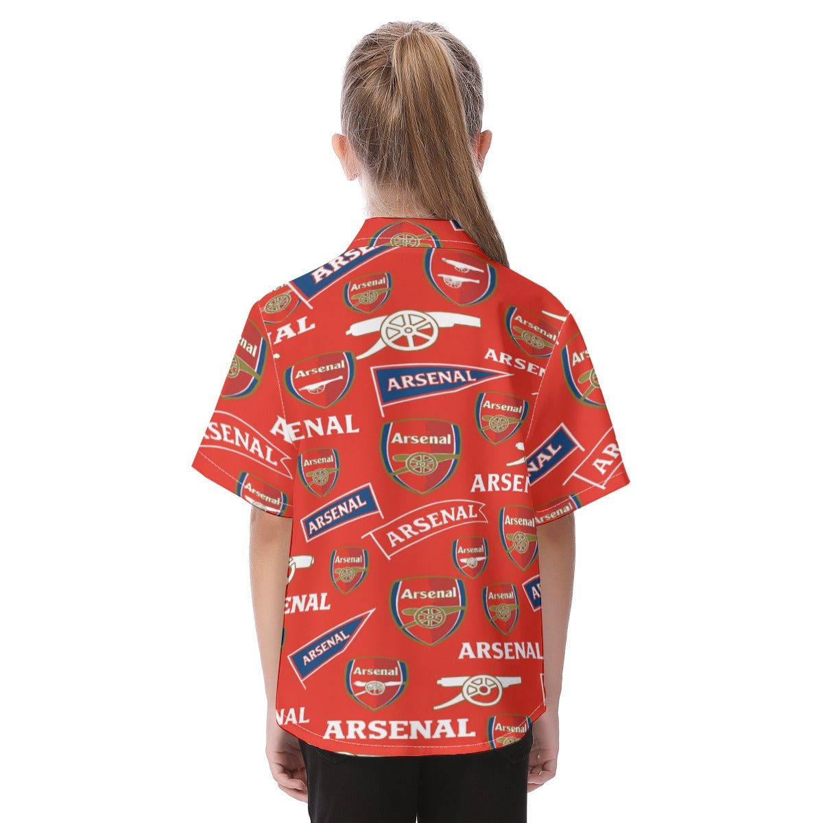 Arsenal Football Club Kid's Hawaiian Vacation Shirt streetwear fashion product image 4