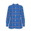 kansas jayhawks tartan plaid women shirt women tartan plaid game day fashion