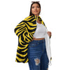White Smoke Pittsburgh Football Yellow Black Zebra Unisex Borg Fleece Coat With Zipper Closure (Plus Size) – Gam