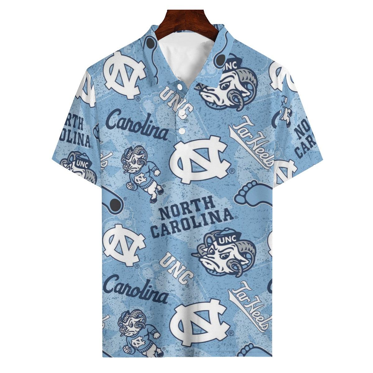 North Carolina Chapel Hill Tar Heels Polo Shirt | 180GSM - ACC football apparel varsity sportswear product image 1.0