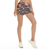 White Smoke Chicago Football Women’s Camo Athletic Shorts – Navy Orange Game Day Drawstring Shorts