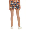 White Smoke Chicago Football Women’s Camo Athletic Shorts – Navy Orange Game Day Drawstring Shorts