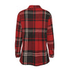arkansas razorbacks red black tartan plaid women shirt